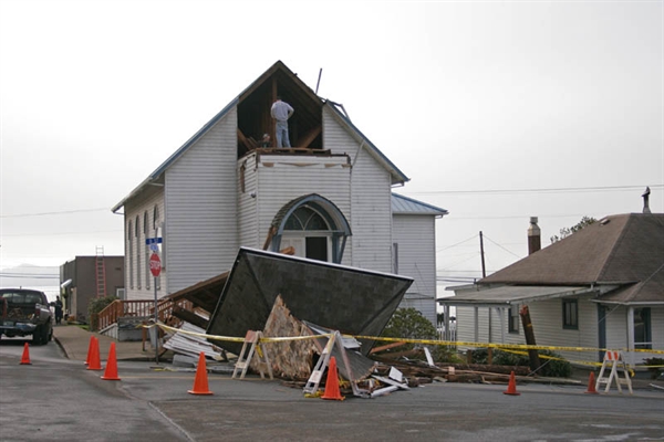 Church-damage Church of God Washington Park – Windstorm Loss