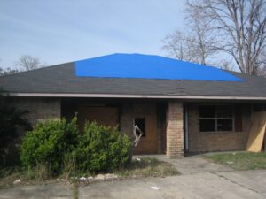 Hurricane Damages Duplex Community