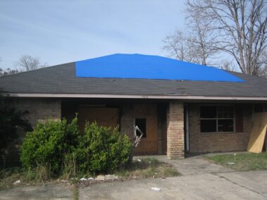 Hurricane Damages Duplex Community